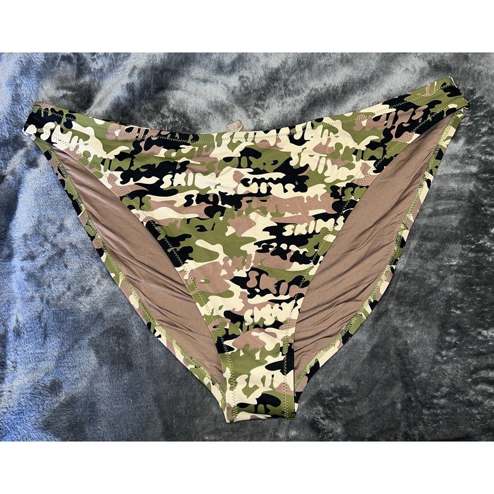3X skims recycled swim mid coverage bottom LOGO CAMO STYLE BB-BRF-3980